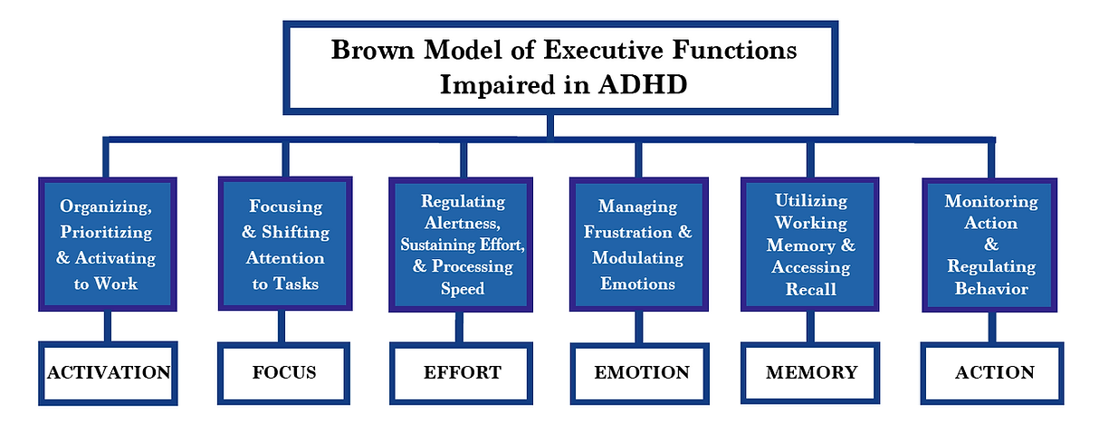 Brown's Executive Function model