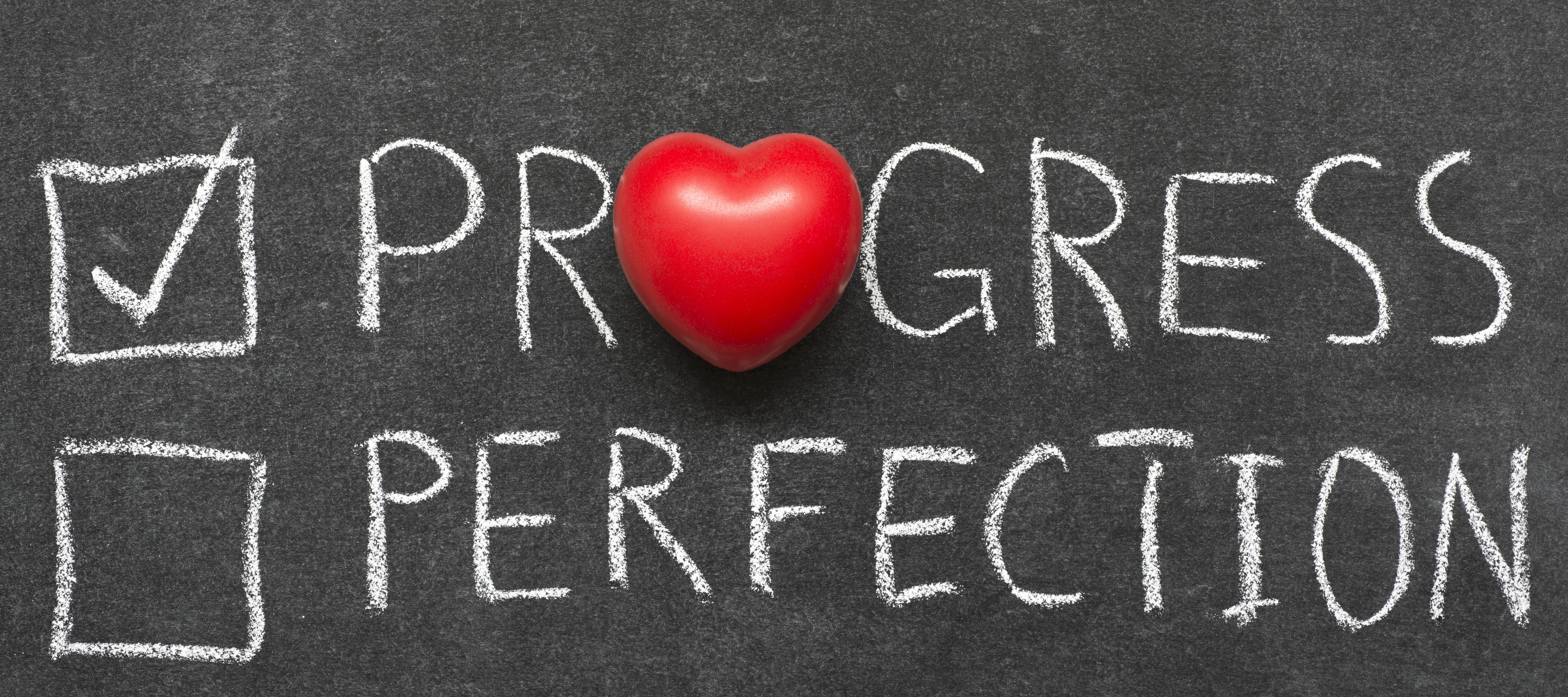 chalkboard reading progress not perfection