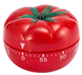 Kitchen timer shaped like a tomato